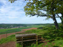 Die Hügellandschaft bei Stauf