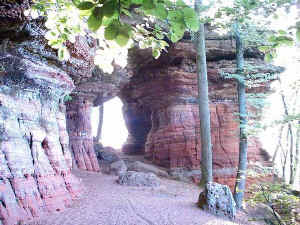 Am Ostende der Altschlossfelsen