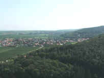 Blick von der Burg Battenberg nach Sden